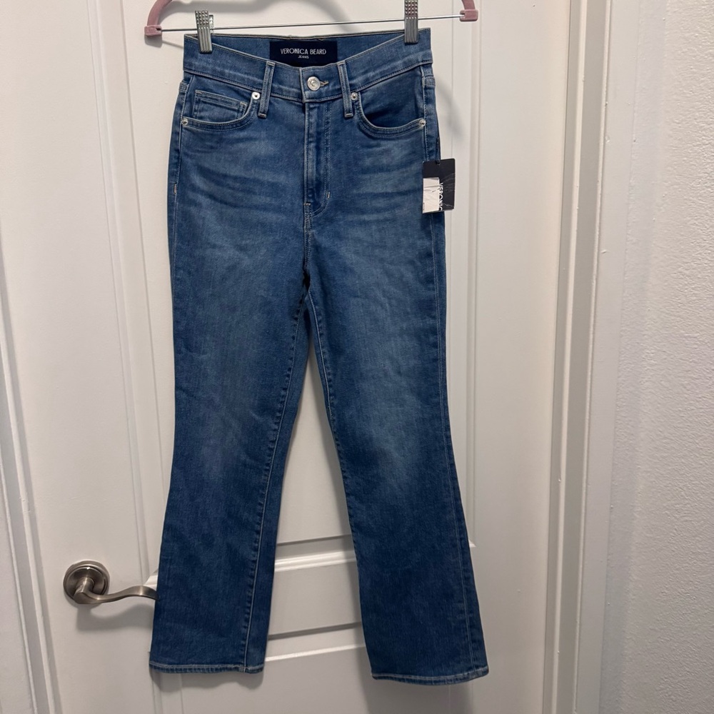 Veronica Beard Carly Kick Flare High Rise Jeans
